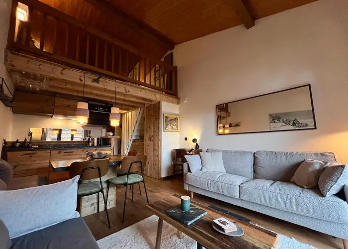 Ensoleille Aux Tines, Vue Massif Appartement Chamonix